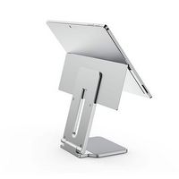 Kensington - Elevated Stand for Microsoft Surface - Platinum - Large Front