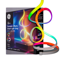 Cync - Dynamic Effects Smart LED Light Strip, Color Changing, 32ft, 1pk - Full Color - Large Front
