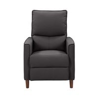 CorLiving - Alder Manual Fabric Recliner - Dark Grey - Large Front