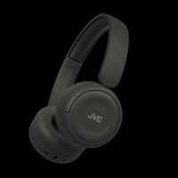 JVC - On-Ear Wireless Headphones with Bluetooth 5.3 HAS59WB - Black - Large Front