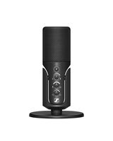 Sennheiser - Profile USB Condenser Microphone with Desktop Stand - Black - Large Front