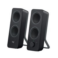 Logitech - Z207 2.0 Bluetooth Stereo Computer Speakers - Black - Large Front