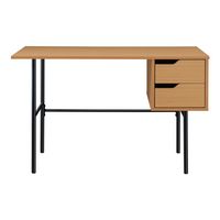 OSP Home Furnishings - Denmark Writing Desk - Natural - Large Front