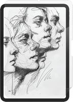 ZAGG - Fusion Canvas Apple iPad Pro 11 (M4) - Clear - Large Front