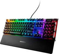 SteelSeries - Apex 7 Full Size Wired Mechanical Red Linear Switch Gaming Keyboard with RGB Backli... - Large Front