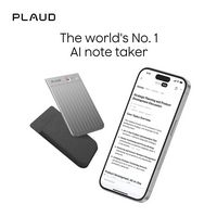 PLAUD - Note Smart AI Voice/Audio Recorder - Silver - Large Front