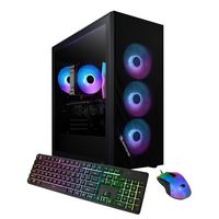 iBUYPOWER - Scale Gaming Desktop PC - AMD Ryzen 5 9600X- NVIDIA GeForce RTX 4060 8GB- 16GB DDR5 R... - Large Front