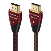 AudioQuest - Cinnamon 48 16.4' 4K-8K-10K 48Gbps HDMI Cable - Red on Black - Large Front