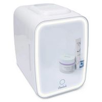 Cooluli - Glow Beauty 4L Mini Fridge with Mirror LED - White - Large Front