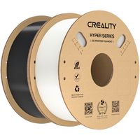 Creality - 1.75 mm Hyper PETG Filament Black & White 2.2 lbs for high-speed printers (2-pack) - B... - Large Front