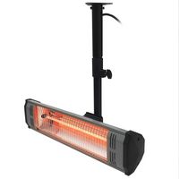 Heat Storm - 1500 Watt Electric Infrared Heater - Black - Large Front