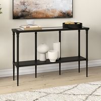 Camden&Wells - Jolanda Console Table - Obsidian - Large Front