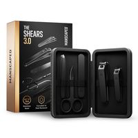 Manscaped - The Shears 3.0, 5-Piece Precision Men’s Nail Grooming Travel Kit, Stainless Steel Man... - Large Front