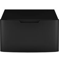 GE - 16” Laundry Pedestal with Storage Drawer for Select Washers and Dryers - Carbon Graphite - Large Front