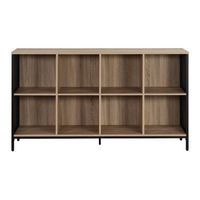 OSP Home Furnishings - Ace 8 Cube Bookcase/Storage - River Oak - Large Front