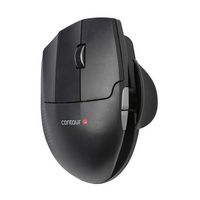 Contour Design - Unimouse Ergonomic Wired Mouse for Left-Handed - Wired - Black - Large Front