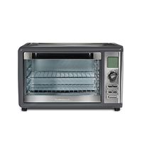 Hamilton Beach - Sure-Crisp XL 1.12 Cu. Ft. Air Fryer Digital Toaster Oven - GREY - Large Front