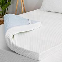 Bestier - 3 Inch Gel Memory Foam Mattress Topper, Cooling Bed Topper for Pressure Relief with Rem... - Large Front