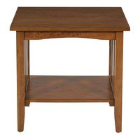 OSP Home Furnishings - Sierra Mission End Table - Ash Finish - Large Front