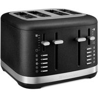 KitchenAid - 4 Slice Programmable Toaster - Cast Iron Black - Large Front