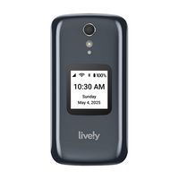 Lively® - Jitterbug Flip2 Cell Phone for Seniors - Gray - Large Front