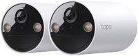 TP-Link - Tapo Smart Wire-Free Indoor/Outdoor Security Camera (2-Pack) - No Monthly Fees - White - Large Front