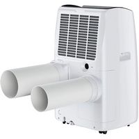 TCL - Q-Series 450 Sq. Ft. 10,000 BTU Smart Inverter Portable Air Conditioner - White - Large Front