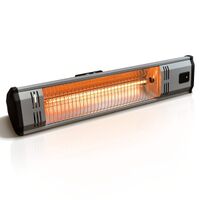 Heat Storm - Tradesman 1500 Watt Weatherproof Infrared Heater, Remote - Gray/Black - Large Front
