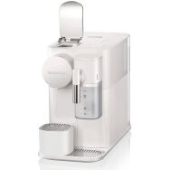 Nespresso - Lattissima One Single Serve Coffee Machine in White - Black - Large Front