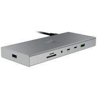 Razer - USB 4 Dock Station with 14 Ports - Mercury - Large Front