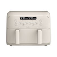 Bella - 4-qt. TriZone Air Fryer - Oatmilk - Large Front