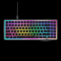 NZXT - Function Elite MiniTKL Wired Magnetic RGB Gaming Keyboard - Black - Large Front