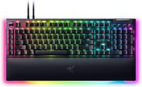 Razer - BlackWidow V4 Pro Full Size Wired Mechanical Green Clicky Switch Gaming Keyboard with Chr... - Large Front