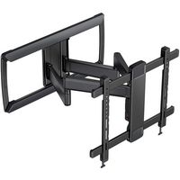 ErgoAV - 42″-90″ Full Motion TV Mount - Black - Large Front