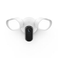 Arlo - Wired Floodlight Security Camera - 2K Video with HDR, 2000 Lumens, Integrated Siren, Color... - Large Front