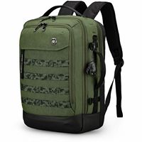 Swissdigital Design - BERG L TSA-Friendly Backpack With USB Charging Port  RFID Protection and Fi... - Large Front