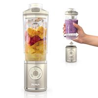 Ninja - Blast Max Portable Blender with 22oz Twist & Go Vessel - Cream - Large Front