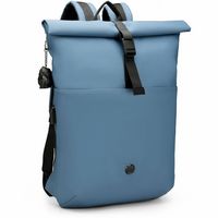 Swissdigital Design - LAMONE Rolltop TSA-Friendly Water-Resistant Backpack With USB Charging Port... - Large Front