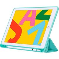 SaharaCase - Folio Case for Apple iPad 10.2 (8th Gen 2020) and (9th Gen 2021) - Teal - Large Front