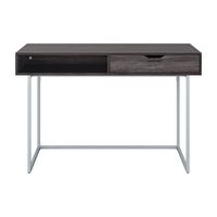 CorLiving - Auston 1-Drawer Desk - Gray - Large Front