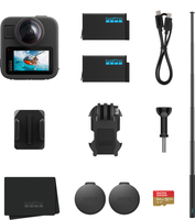 GoPro - MAX2 Action Camera Accessory Bundle - Black - Large Front