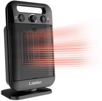 Lasko - MyHeat - GO 1500-Watt Oscillating Ceramic Space Heater with Adjustable Thermostat, CD1210... - Large Front