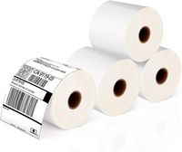 JADENS - Thermal shipping label in Roll 4pack - White - Large Front