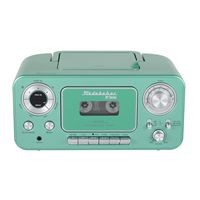 Studebaker - BT Series Portable Bluetooth CD Player with AM/FM Stereo - Teal - Large Front