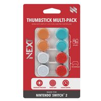 NEXT - Precision Thumbstick 8-Pack for Joy-Con 2 & Pro Controller 2 for Nintendo Switch 2 - Red/W... - Large Front