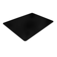 Floortex - Premium Rectangular Vinyl Chair Mat for Hard Floor 48 x 60 inches - Black - Large Front