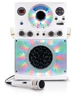 Singing Machine - Bluetooth & CD+G Karaoke System - White - Large Front