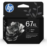 HP - 67XL High-Yield Ink Cartridge - Black - Large Front