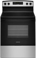 Amana - 4.8 Cu. Ft. Freestanding Electric Range with Extra-Large Oven Window - Stainless Steel - Large Front