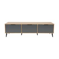 Cole Collection TV Stand with Enclosed Cabinets for Most TVs up to 85